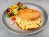 Scramble Egg And Salmon Bagle