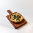 Mushroom and spinach quiche