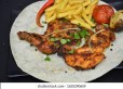 Chicken charcoal half