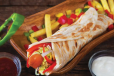 Hot Dog Paratha