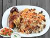 Afghani Qabli Polaw Rice With Half Chicken Shawaya
