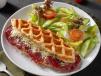 Beef Bacon and Cheese Croffle
