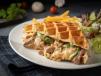 Philly Steak Waffle Sandwich