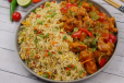 Chicken Fried Rice + Chicken Manchurian