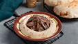Hummous with shawarma