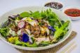 Spicy Beef Salad with Onion, Coriander, Mint, Lime and Dried Red Chilli