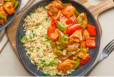 Sweet and Sour Chicken and Egg Fried Rice