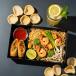 Phad Thai with Veg Spring Rolls and Crispy Crackers