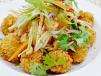 Crispy Seafood Balls With Mango Salad