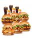 King Savers - 6 Burgers Meal Large