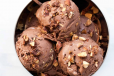 Chocolate Ice Cream With Mixed Nuts