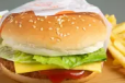 Chicken with French Fries Burger