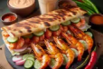 Tandoori Prawns Combo Sandwich