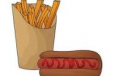 Fries Hot Dog Cup