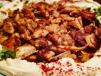Shawarma With Hummus Plate