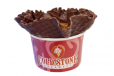 Waffle Dipped Bowl With Chocolate