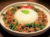 Chili Basil Chicken Mince With Steamed Rice