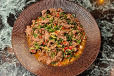 Thai Culantro Mint Beef with Steamed Rice