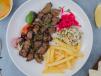 Meat Tikka With Yogurt Plate