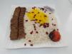 Meat Kebab With White Rice