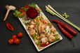Mushroom Salad With Prawns