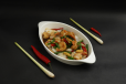 Stir Fried In Garlic Hot Basil Prawns