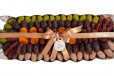 Daima Dates and Chocolate Silver Rectangular Tray 1995gm