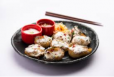 Chicken Momos in Creamy Sauce