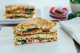 Grilled Vegetable And Cheese Sandwich