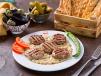 Meatball On Egg Plant Puree Dish