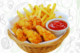 Chicken Tender + Fries (3 Pcs)