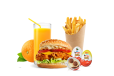 Happy Kid Combo - Chicken poppers/Nuggets (5–6 pcs) + Potato wedges + Juice