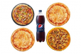 Mega Pizza Feast - 4 medium pizza + 1.5L Drink