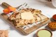 Cheese Kulcha With Cholle.