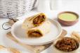 Mutton Tikka Tawa Roll.