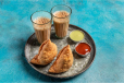 2 Masala Chai  + 2  Samosa