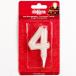 CANDLE NUMBER  4 (1PC)