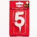 CANDLE NUMBER  5 (1PC)