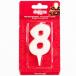 CANDLE NUMBER  8 (1PC)