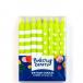 CANDLES STRIPES and DOTS - LIME 1X16PCS