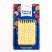 CANDLE STRIPE YELLOW (1X12PCS)