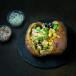 Baked potato with vegetables