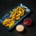 Potato wedges with cheese