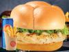 Grilled Garlic Burger Sandwich With Pepsi