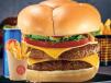 Grilled Royal Double Burger Sandwich With Pepsi