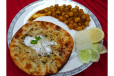 Lacha Stuffed Kulcha With Chana