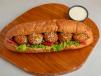 Large Falafel Sandwich With Samon Bread