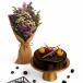 Exotic Filler Flowers with Truffle Cake Combo