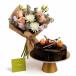 Mix Flowers Bouquet with Truffle Cake Combo