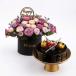 Birthday Flowers Box with Truffle Cake Combo